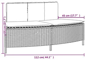 Πλαίσιο Τζακούζι Μαύρο από Συνθετικό Ρατάν + Μασίφ Ξύλο Ακακίας - Μαύρο