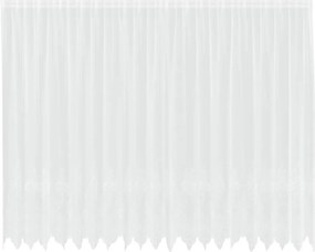 vidaXL Κουρτίνα Δαντέλας με κουρτίνες Λευκό 220 x 500 cm Πολυεστέρας