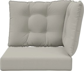 vidaXL Μαξιλάρι Καναπέ Εξωτερικού Χώρου 3 pcs Γκρι Πολυεστέρας