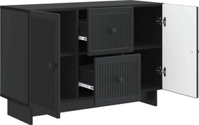 vidaXL Πλαϊνό γραφείο Μαύρο 89 x 34,5 x 60 εκ. Επεξεργασμένο Ξύλο