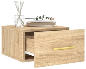 vidaXL Κομοδίνα Επιτοίχια Sonoma Δρυς 35 x 35 x 20 εκ.