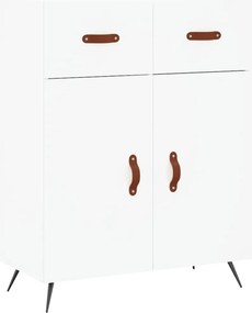 vidaXL Ντουλάπι Λευκό 69,5x34x180 εκ. από Επεξεργασμένο Ξύλο