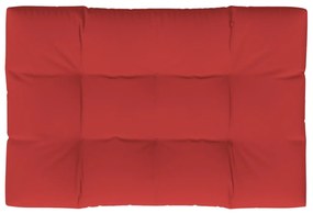vidaXL Μαξιλάρι Καναπέ Παλέτας Κόκκινο 120 x 80 x 12 εκ. Υφασμάτινο