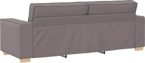 vidaXL 3-Θέσιος καναπές Taupe 220 cm ύφασμα