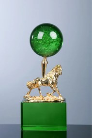 Stewehome διακοσμητικό άλογο με πείρο από γυαλί 8x8 cm