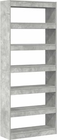 vidaXL Βιβλιοθήκη 6 επιπέδων 80 x 30 x 198 εκ Επεξεργασμένο Ξύλο