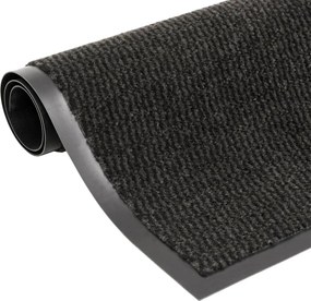 vidaXL Πατάκι Εισόδου Θυσανωτό Μαύρο 60 x 180 εκ.