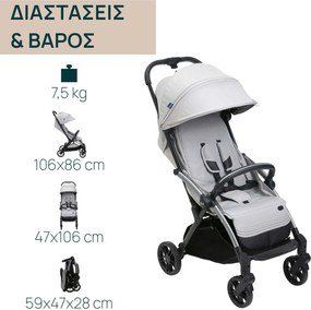 Chicco Καρότσι Μωρού Goody Xplus Pearl Grey για Παιδί έως 22kg