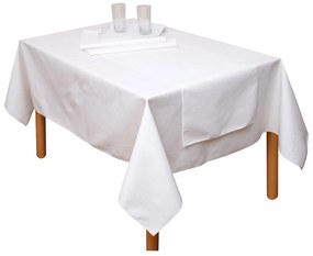 Αλέκιαστο Τραπεζομάντηλο (140x180) Viopros Κορίνα Λευκό