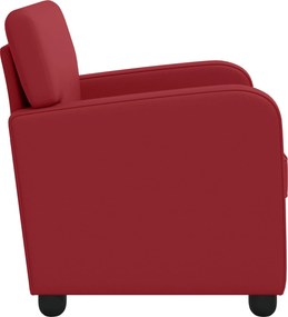 vidaXL Πολυθρόνα Κόκκινο Τεχνητό Δέρμα