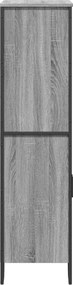 vidaXL Ντουλάπι Γκρι Sonoma 79,5x35,5x137,5 εκ. Επεξεργασμένο Ξύλο