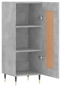 vidaXL Ντουλάπι Γκρι Σκυροδέματος 34,5x34x90 εκ. Επεξεργασμένο Ξύλο
