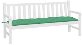 vidaXL Μαξιλάρι Πάγκου Κήπου Πράσινο 180x50x7 εκ. Ύφασμα Oxford