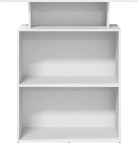 vidaXL Γραφείο Υποδοχής Λευκό 100x40x104 εκ. από Τεχνητό Ξύλο