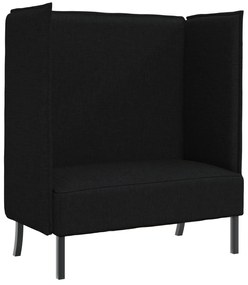 vidaXL Καναπές Highback Μαύρος 109x56x121 εκ. Υφάσματος