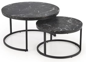 Uni 2 Τραπεζακι Σαλονιου Γκρι Μαρμαρο 120x60x45