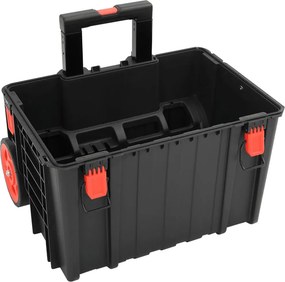 vidaXL Θήκη Πτήσης Φορητή Μαύρη 56,5x45,5x48 εκ. από Πολυπροπυλένιο