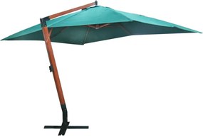 vidaXL Ομπρέλα Κρεμαστή Melia Πράσινη 300 x 400 εκ.
