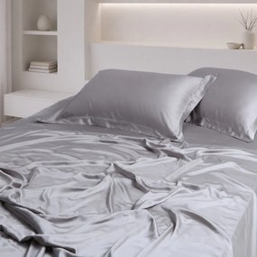 Σεντόνια King Size (Σετ) Silk Fashion Bamboo Light Grey