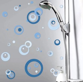 Ανάγλυφα αυτοκόλλητα τοίχου Blue Circles