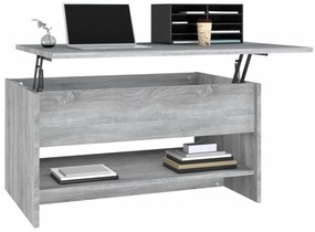 vidaXL Τραπεζάκι Σαλονιού Γκρι Sonoma 80x50x40 εκ.Επεξεργασμένο Ξύλο
