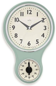 Ρολόι Τοίχου Με Χρονόμετρο Kitchen Time ACCTIM21598 30x19,5x6x5m Mint-Ecru Acctim Πλαστικό, Γυαλί