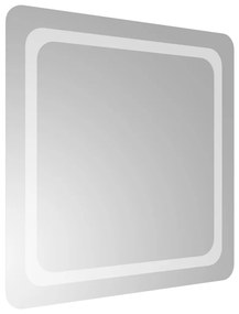 vidaXL Καθρέφτης Μπάνιου με LED 60x60 εκ.