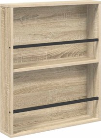 vidaXL Ράφι Περιοδικών με ράφι 2 pcs Δρύς Sonoma 60 x 12 x 70 εκ