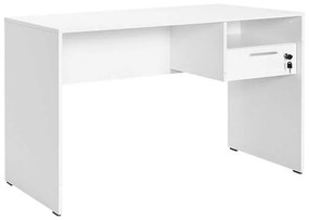 Γραφείο εργασίας Concept I pakoworld σε λευκή diamont απόχρωση 120x60x75εκ