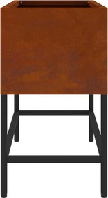 vidaXL Υψωμένη Γλάστρα Κήπου Σκ rusty 60 x 26 x 45 εκ