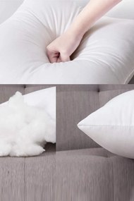 Stewehome Σετ 4 μαξιλαροθήκες με γέμιση σιλικόνης 100% βαμβακερές 40x40 cm
