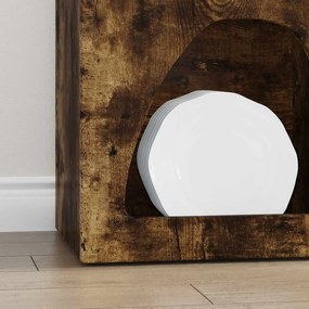 vidaXL Πλαϊνό γραφείο Καπνιστό Δρύς 40 x 35 x 100.5 εκ