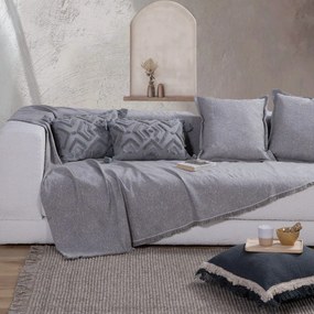 Ριχτάρι Aronia Grey Nef-Nef Three-Seater 170x300cm Βαμβάκι-Πολυέστερ