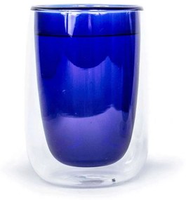 Ποτήρι Τσαγιού Doppler (Σετ 4Τμχ) SET-4-D200-B 240ml Clear-Blue Fundamental Γυαλί