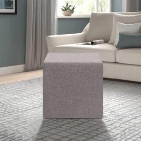 ΣΚΑΜΠΩ LINDA MEGAPAP ΥΦΑΣΜΑΤΙΝΟ ΧΡΩΜΑ ΚΑΦΕ 40X40X40ΕΚ.