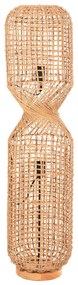 Φωτιστικό Δαπέδου C4358 Μέταλλο - Paper Rope σε Καφέ Φ25x102Υεκ. 25x25x102 εκ.