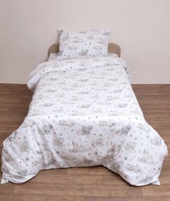 Σετ Σεντόνια Ημίδιπλα με Λάστιχο 120x200+25 Γουλφ