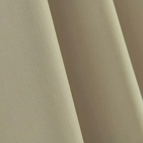 Beauty Home Κουρτίνα Full Blackout σκίασης με 8 κρίκους Soft Art 8391 Beige 140x270 Άμμου