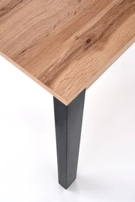 GINO table votan oak/black DIOMMI V-PL-GINO-ST-WOTAN/CZARNY