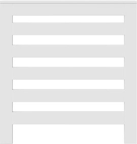 vidaXL Κάλυμμα Καλοριφέρ Λευκό 78x20x82 εκ. από Επεξεργασμένο Ξύλο