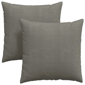 vidaXL Μαξιλάρι Καναπέ 2 pcs Ανοιχτό γκρι 80 x 80 cm
