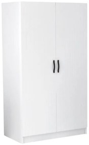 Megapap Ντουλάπα Ρούχων Victoria Δίφυλλη Λευκό 100x60x181εκ.