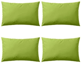 vidaXL Μαξιλάρια Εξωτερικού Χώρου 4 τεμ. Πράσινο Λαχανί 60 x 40 εκ.