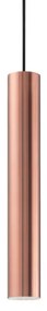 Κρεμαστό φωτιστικό κύλινδρος LOOK SP 1 Φ6 Ideal Lux-141855-Χάλκινο 141855