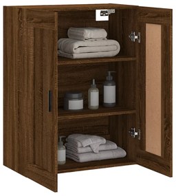 vidaXL Ντουλάπι Τοίχου Καφέ Δρυς 69,5 x 34 x 90 εκ. από Επεξεργ. Ξύλο
