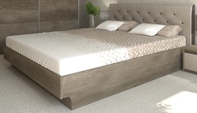 Κρεβάτι ξύλινο με δερμάτινη/ύφασμα BREEZE 140x200 DIOMMI 45-212