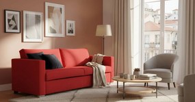Καναπές Smart  Διθέσιος-120φ 90β εκ.-Κόκκινο