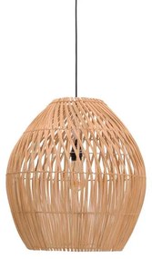 Φωτιστικό οροφής Irden Inart rattan σε φυσική απόχρωση Φ50x40εκ 50x50x40 εκ.