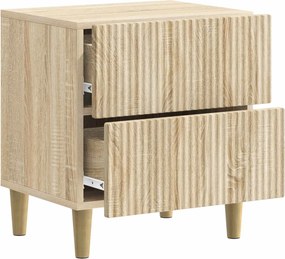 vidaXL Κομοδίνο 2 τεμ. Sonoma Δρυς 43 x 34,5 x 48 εκ
