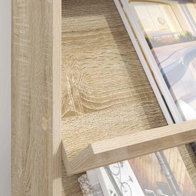 vidaXL Ράφι Περιοδικών Δρύς Sonoma 70 x 41 x 96 εκ. Επεξεργασμένο Ξύλο